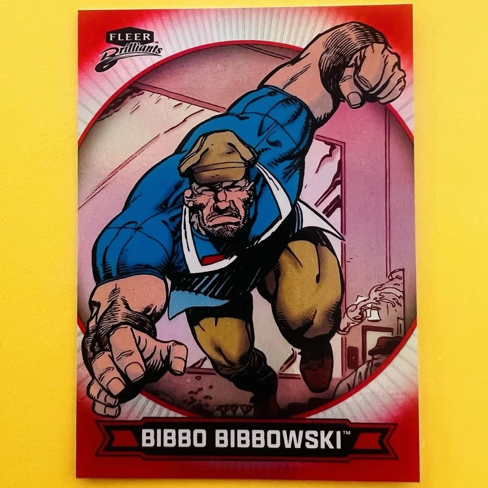 2025 Upper Deck Fleer Brilliants Superman Bibbo Bibbowski Red Parallel #35 DC